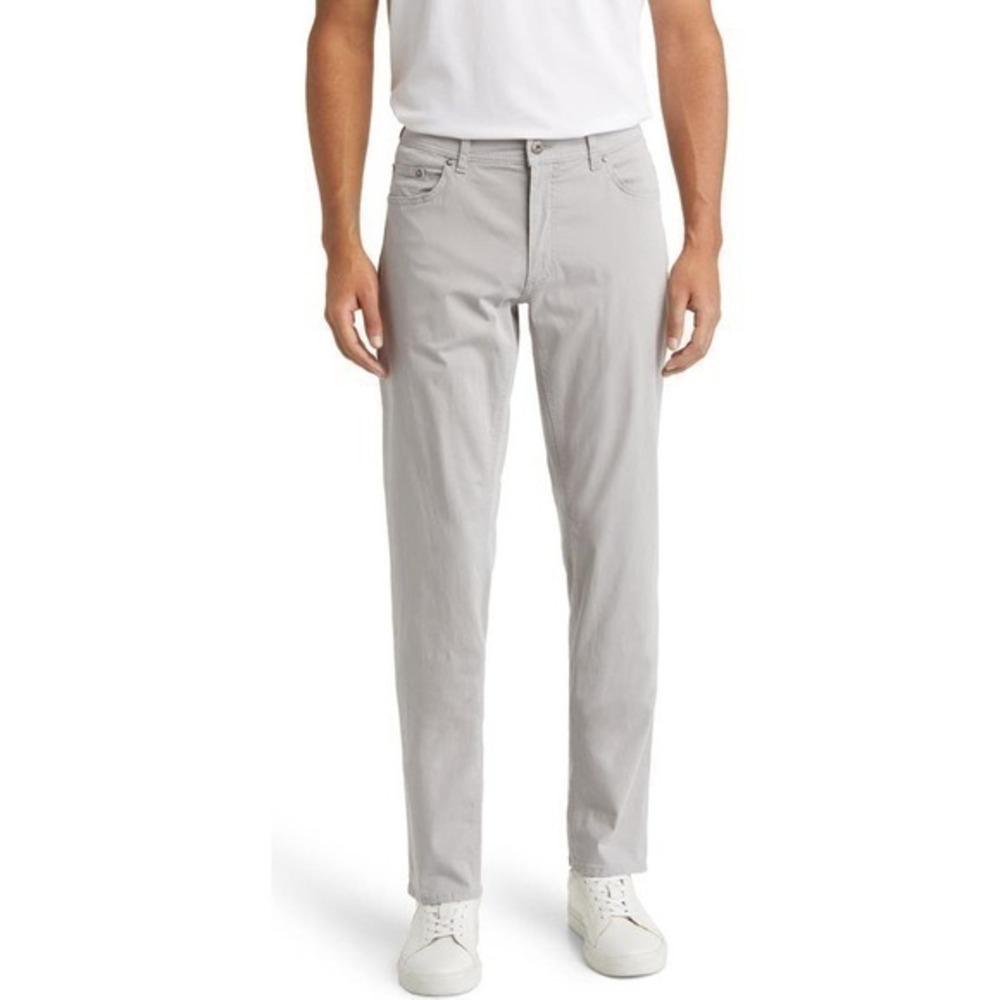 Brax Cooper Fancy Regular Fit Ice Cotton Gray Pants Size 40x34 NWT